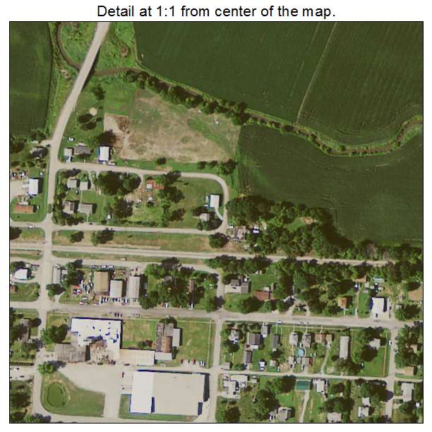 Stockton, Iowa aerial imagery detail