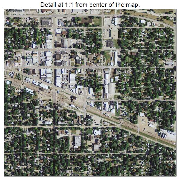 Storm Lake, Iowa aerial imagery detail
