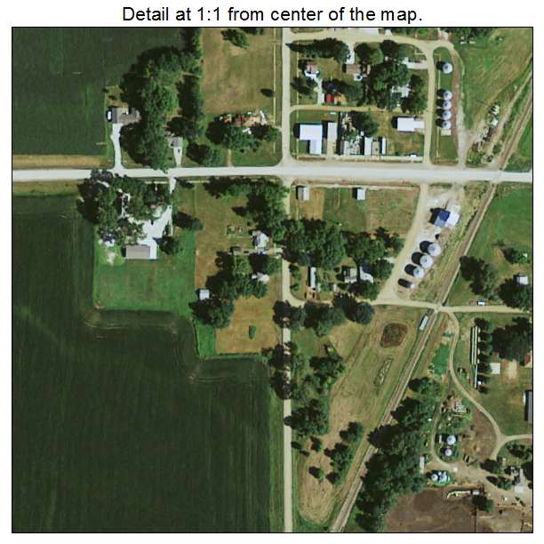 Struble, Iowa aerial imagery detail