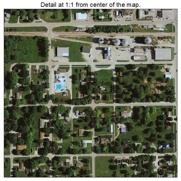 Stuart, Iowa aerial imagery detail