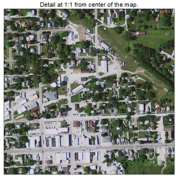 Sumner, Iowa aerial imagery detail