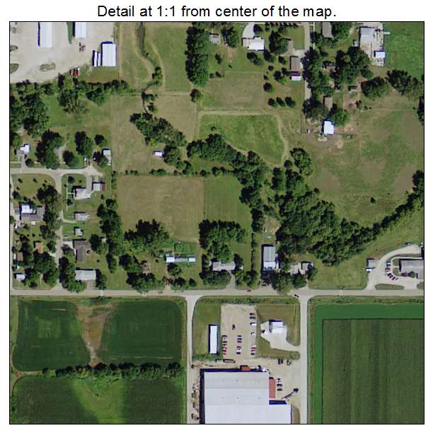 Sutherland, Iowa aerial imagery detail