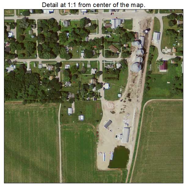 Swaledale, Iowa aerial imagery detail