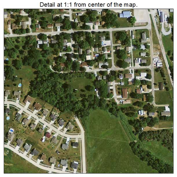 Swisher, Iowa aerial imagery detail