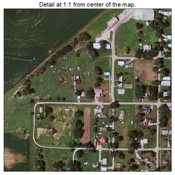 Tennant, Iowa aerial imagery detail