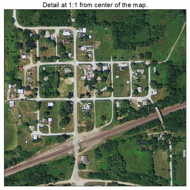 Thayer, Iowa aerial imagery detail
