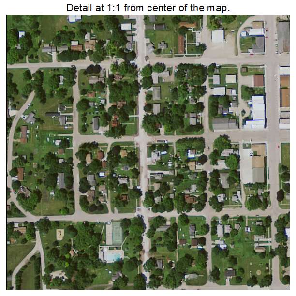 Thompson, Iowa aerial imagery detail