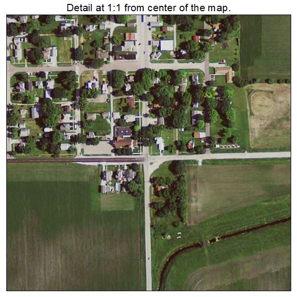 Thor, Iowa aerial imagery detail