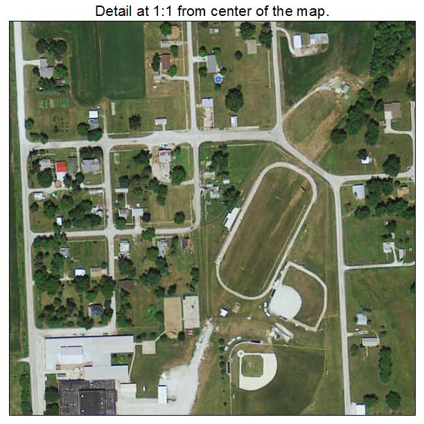 Thornburg, Iowa aerial imagery detail