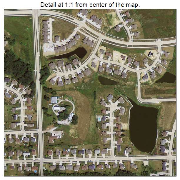 Tiffin, Iowa aerial imagery detail