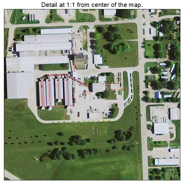 Toledo, Iowa aerial imagery detail