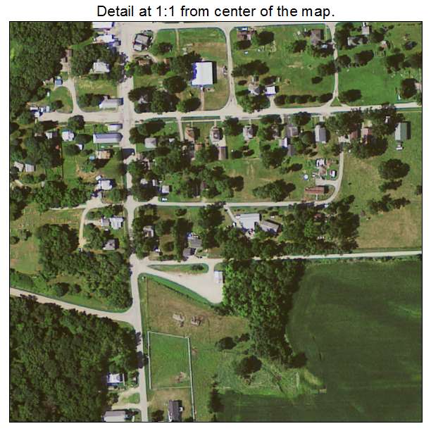 Toronto, Iowa aerial imagery detail