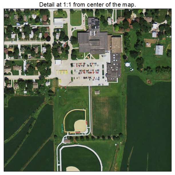 Treynor, Iowa aerial imagery detail