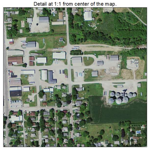 Tripoli, Iowa aerial imagery detail