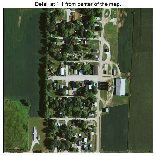 Truesdale, Iowa aerial imagery detail