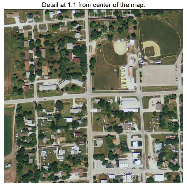 Truro, Iowa aerial imagery detail