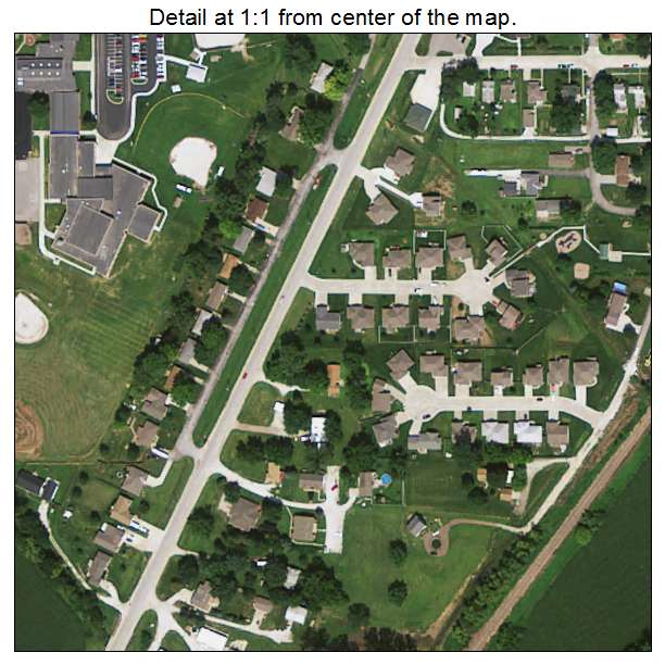 Underwood, Iowa aerial imagery detail