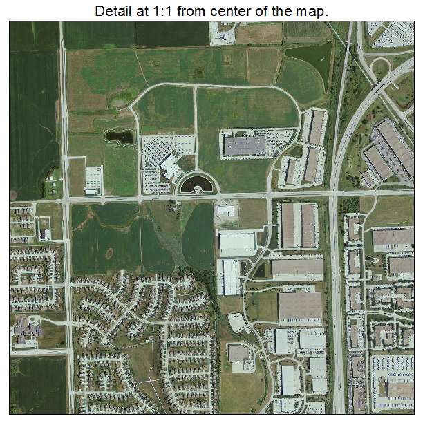 Urbandale, Iowa aerial imagery detail