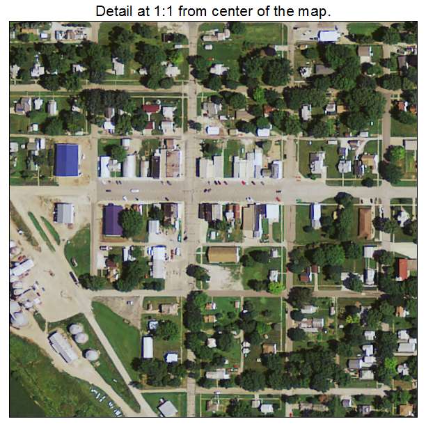 Ute, Iowa aerial imagery detail