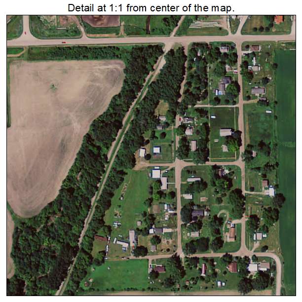 Valeria, Iowa aerial imagery detail