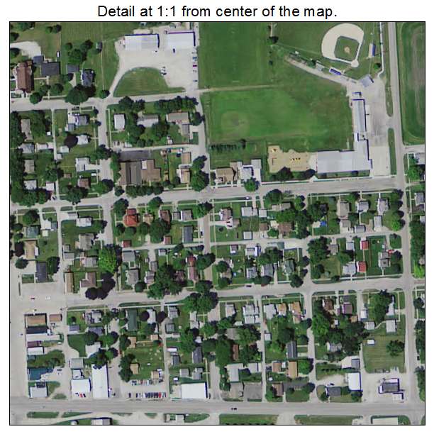 Van Horne, Iowa aerial imagery detail