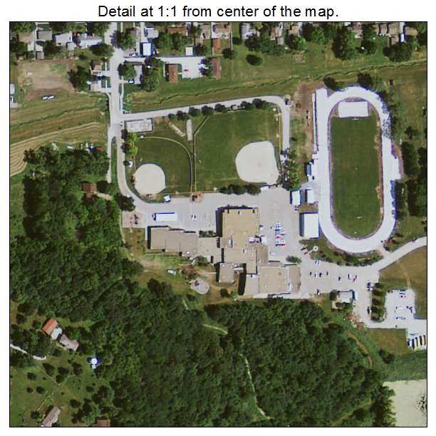 Van Meter, Iowa aerial imagery detail