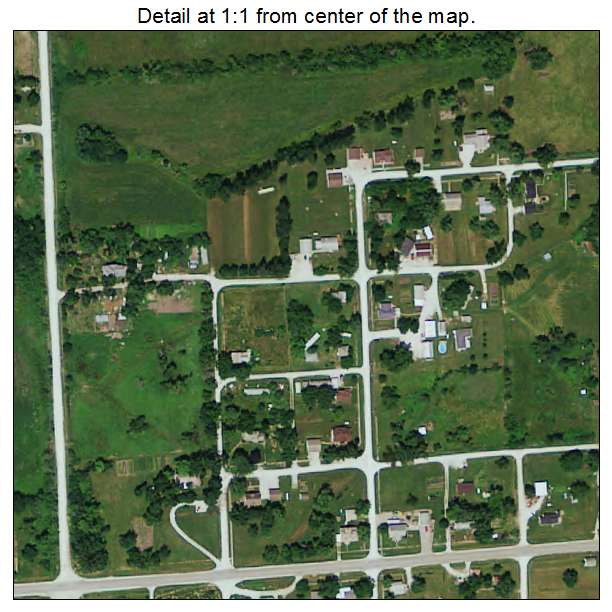 Van Wert, Iowa aerial imagery detail