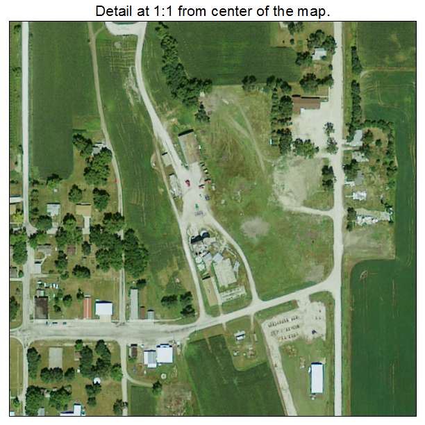 Varina, Iowa aerial imagery detail