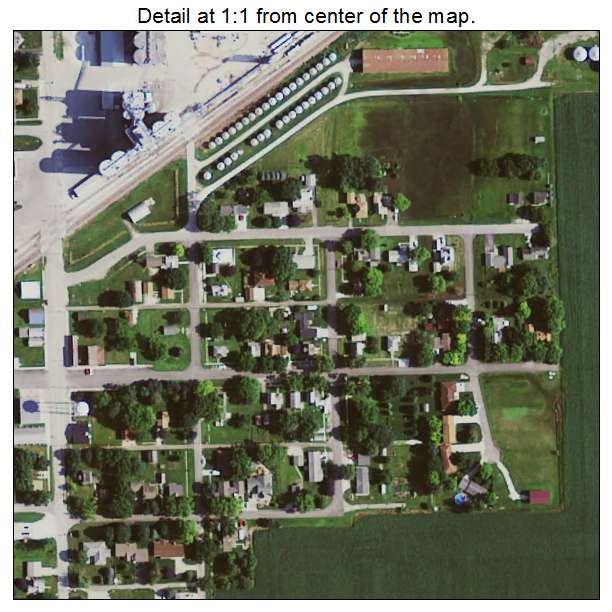 Vincent, Iowa aerial imagery detail