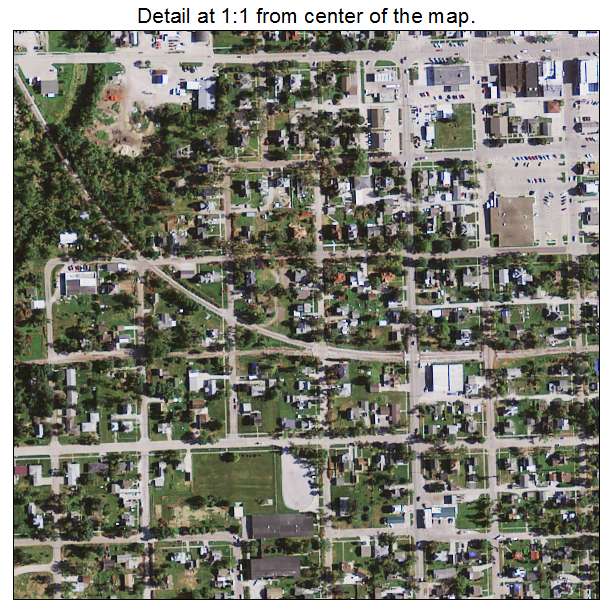 Vinton, Iowa aerial imagery detail