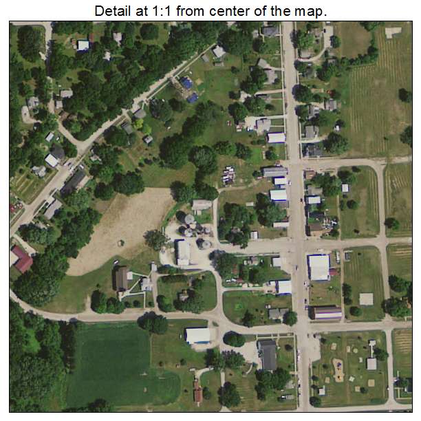 Volga, Iowa aerial imagery detail