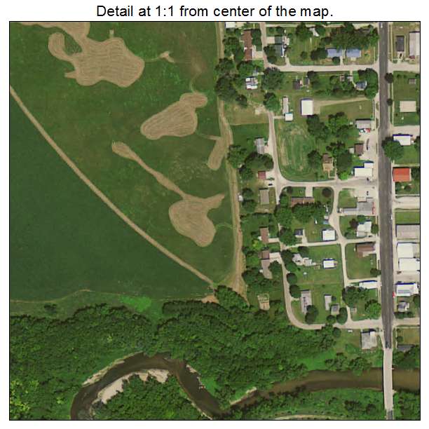 Wadena, Iowa aerial imagery detail