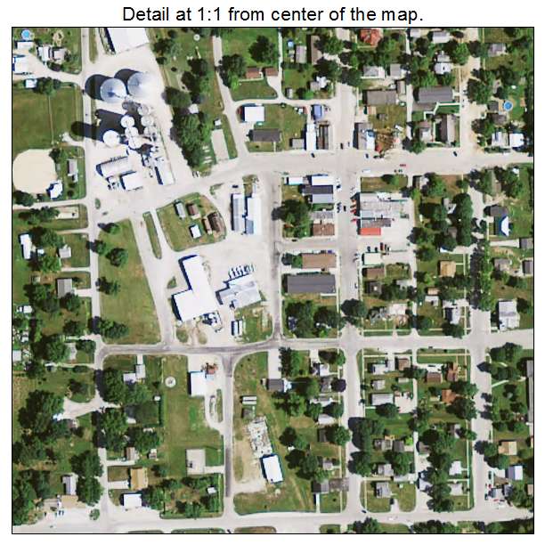 Walker, Iowa aerial imagery detail