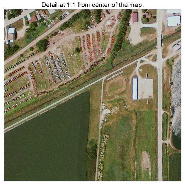 Wall Lake, Iowa aerial imagery detail