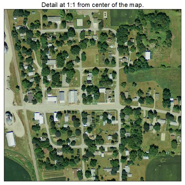 Wallingford, Iowa aerial imagery detail