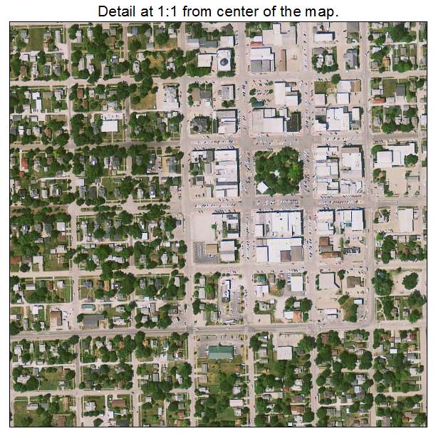 Washington, Iowa aerial imagery detail