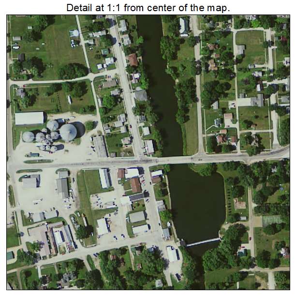 Waucoma, Iowa aerial imagery detail