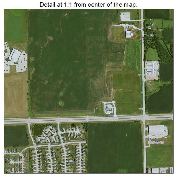 Waukee, Iowa aerial imagery detail