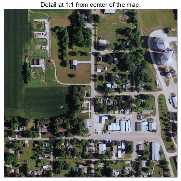 Webb, Iowa aerial imagery detail