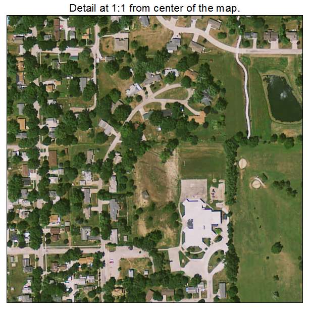 Wellman, Iowa aerial imagery detail