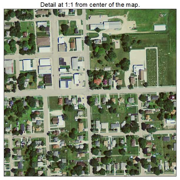 Wellsburg, Iowa aerial imagery detail