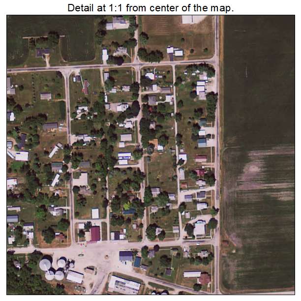 West Chester, Iowa aerial imagery detail