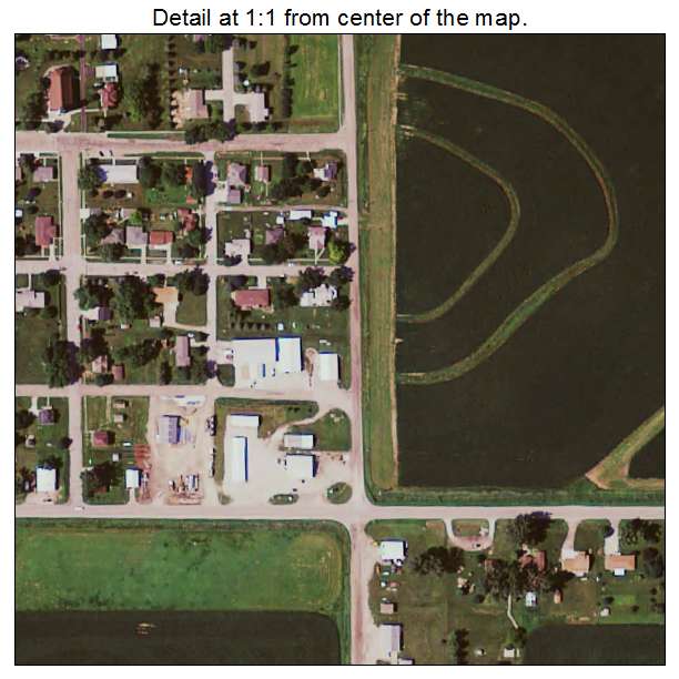 Westphalia, Iowa aerial imagery detail
