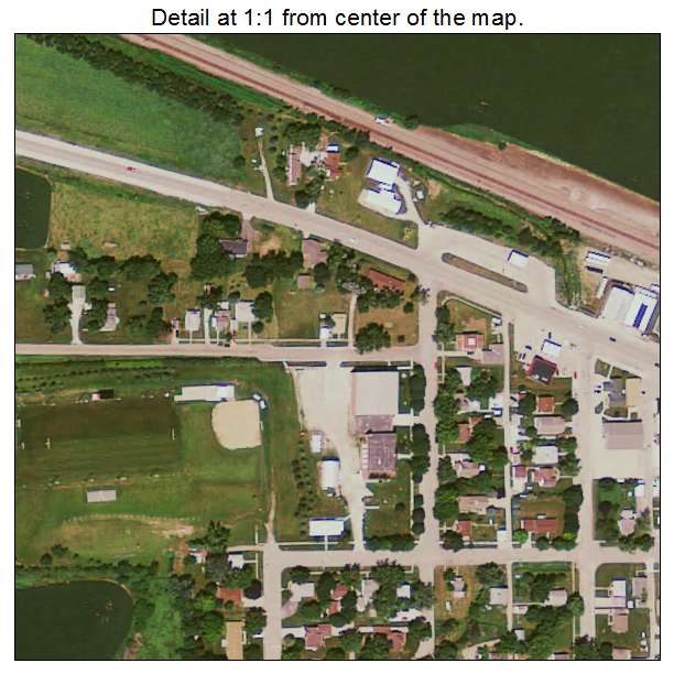 Westside, Iowa aerial imagery detail