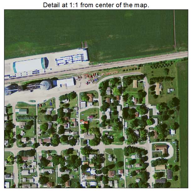 Williams, Iowa aerial imagery detail