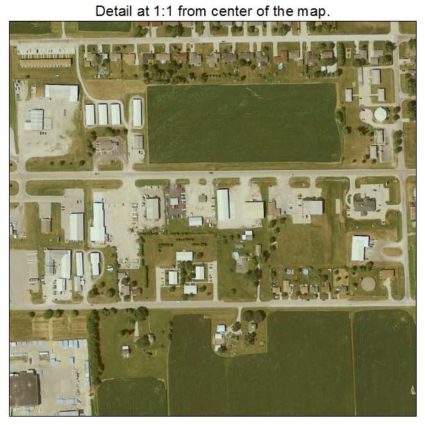 Wilton, Iowa aerial imagery detail