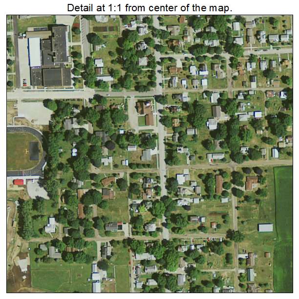 Winfield, Iowa aerial imagery detail