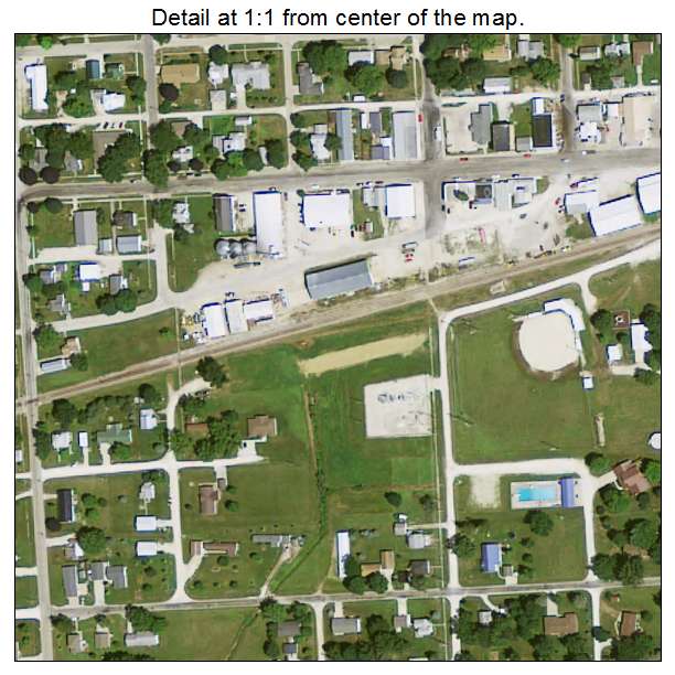 Winthrop, Iowa aerial imagery detail