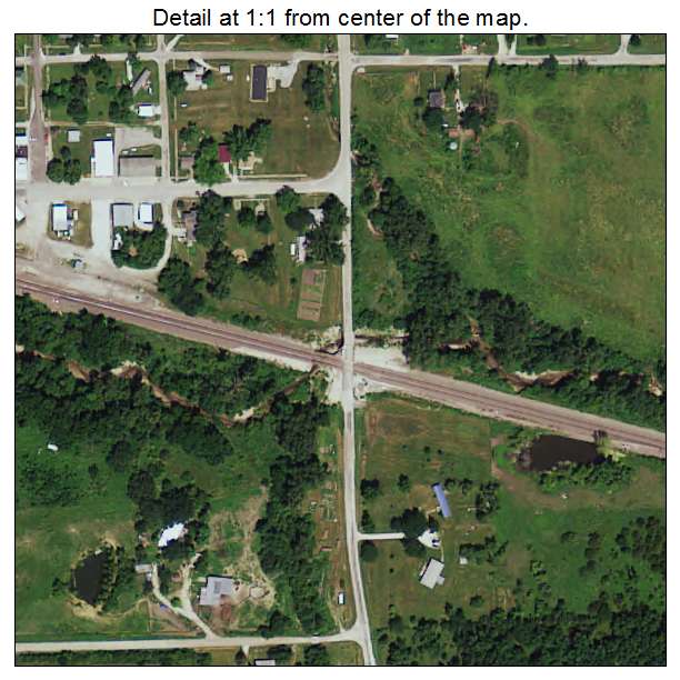 Woodburn, Iowa aerial imagery detail