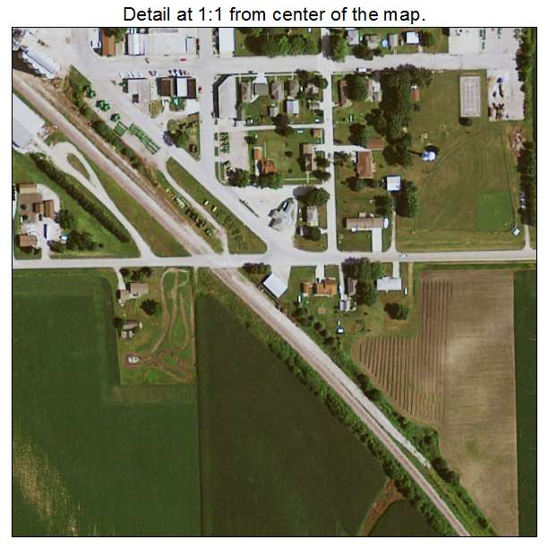 Woolstock, Iowa aerial imagery detail